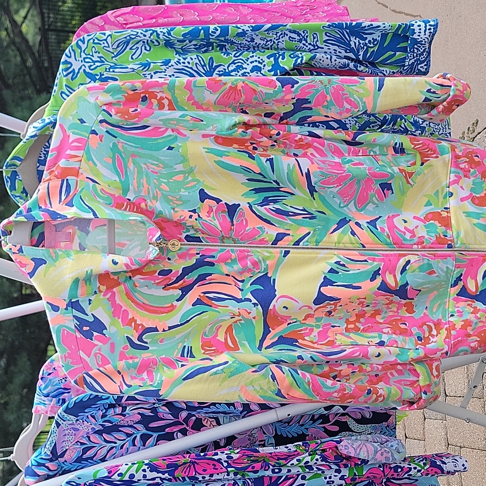 Lilly Pulitzer zip down sweatshirt